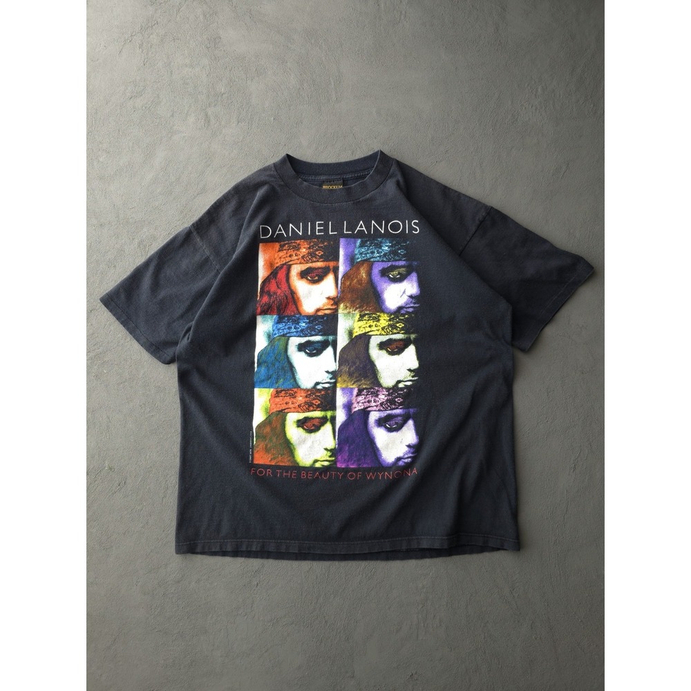 Vintage 90s Daniel Lanois For The Beauty Of Wynona Brockum Band T-shirt XL